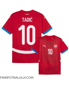 Serbia Dusan Tadic #10 Tricou Fotbal Replică European 2024 Barbati Acasa